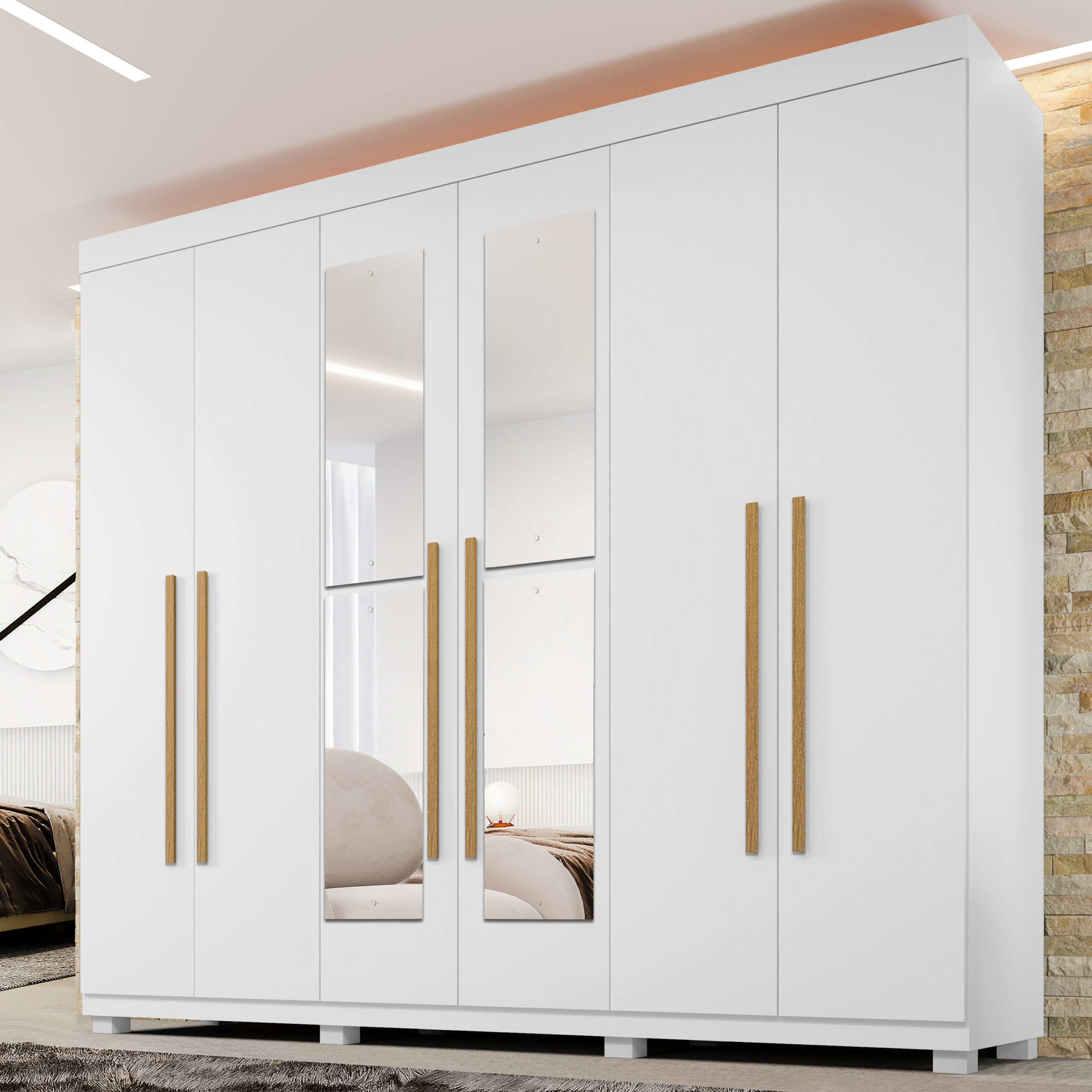 1 - Roupeiro Londres - Branco-3x3