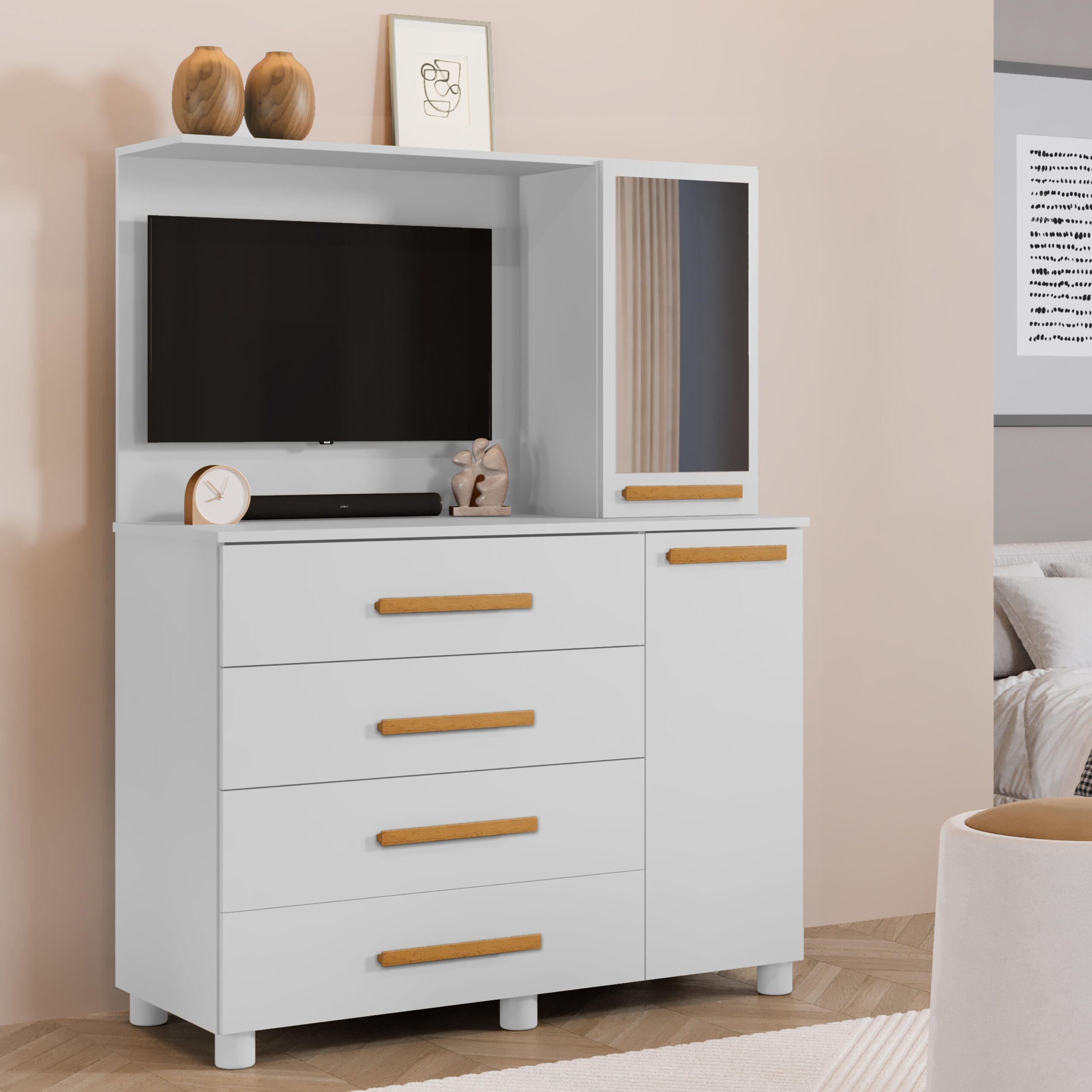 Comoda Granada - Branco-3x3